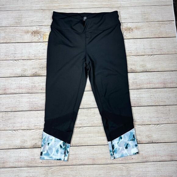 Gaiam Yoga Capri Isabella Print Leggings Women’s Size Medium - Picture 1 of 7